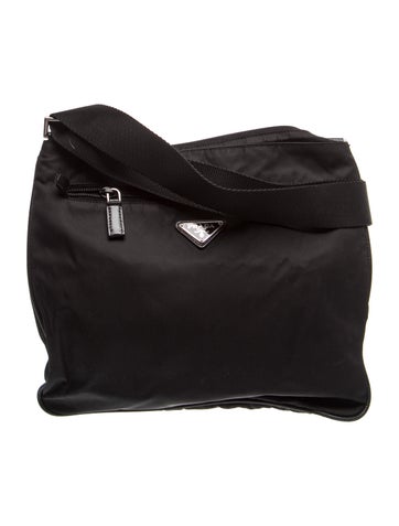 Tessuto Nylon Tessuto Black Crossbody Bag
