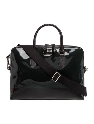 Patent Leather Top Handle Bag