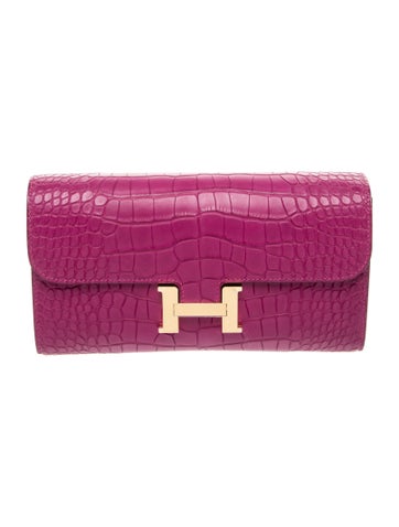 Matte Alligator Constance To Go Wallet