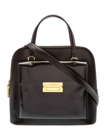 Leather Top Handle Bag