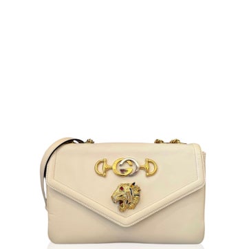 Calfskin Small Rajah Shoulder Bag