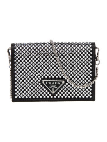 Enameled Metal Triangle Crossbody Bag