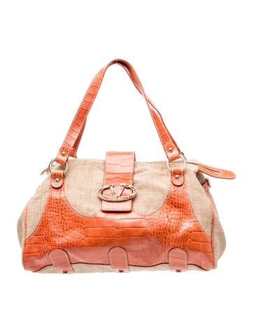 Raffia Top Handle Bag