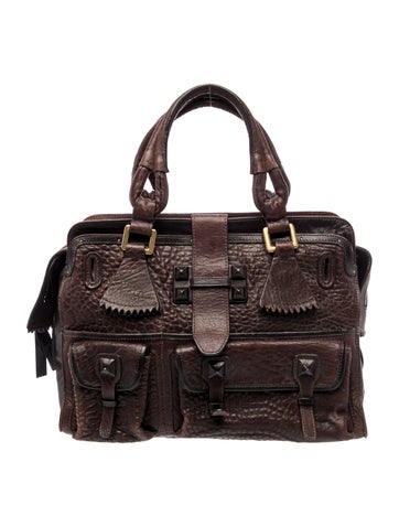 Leather Top Handle Bag Vintage