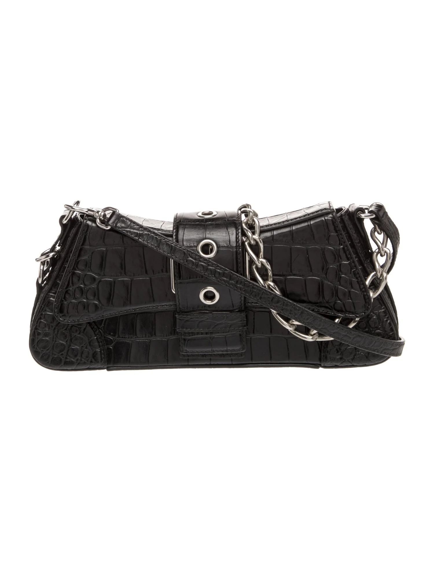 Balenciaga Embossed Leather Lindsay Small Embossed shoulder bag Small