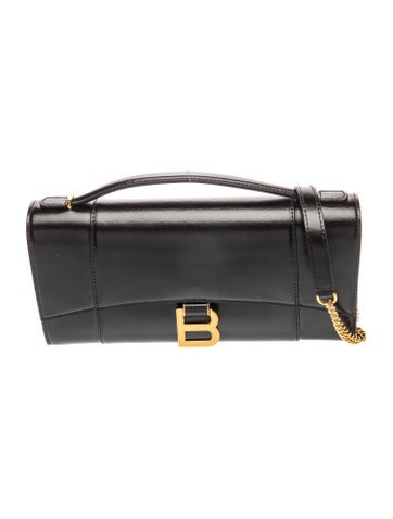 Leather Hourglass Pochette Small