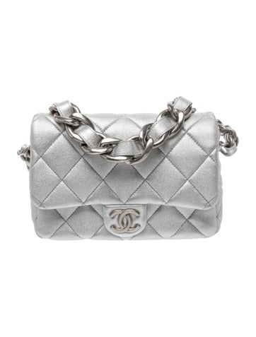 Quilted CC Chain Flap Bag