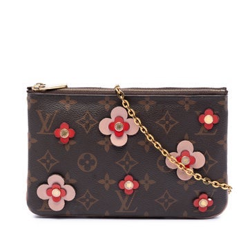 Monogram Blooming Flowers Double Zip Pochette