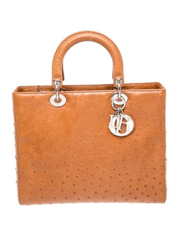 Ostrich Lady Dior Large