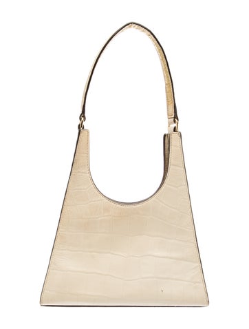 Embossed Leather Shoulder Bag Medium