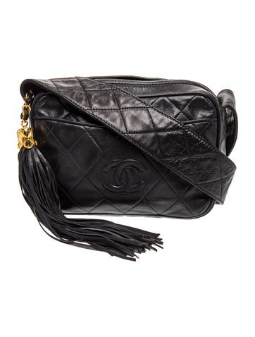 Quilted Tassel Camera Bag