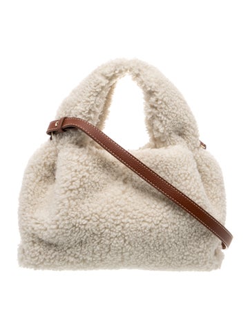 Shearling Top Handle Bag