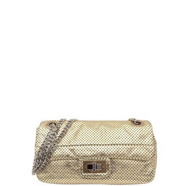 Calfskin Perforated Drill Flap Bag