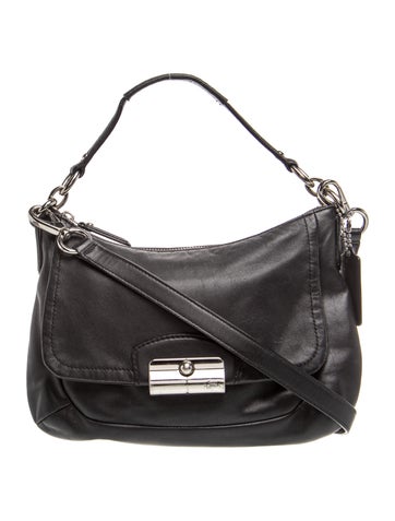 Leather ristin Signature Satin Hobo Medium