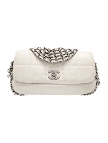 Square Quilt Multi-Chain Flap Bag