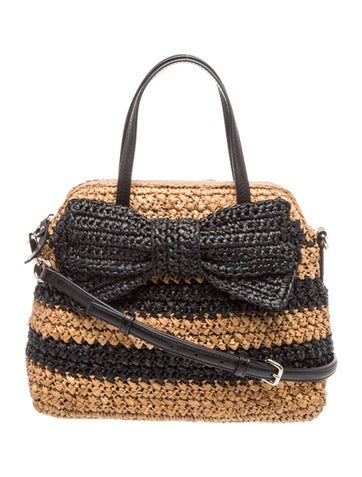 Straw Top Handle Bag