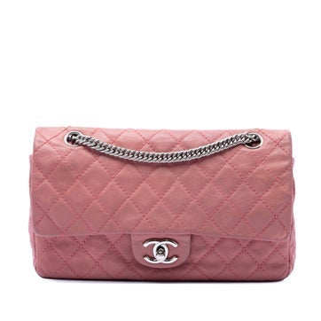 Lambskin Medium Classic Washed Lambskin Bijoux Chain Double Flap