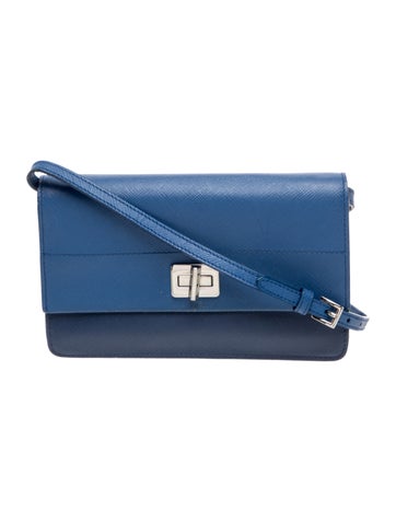 Saffiano Lux Leather Crossbody Bag