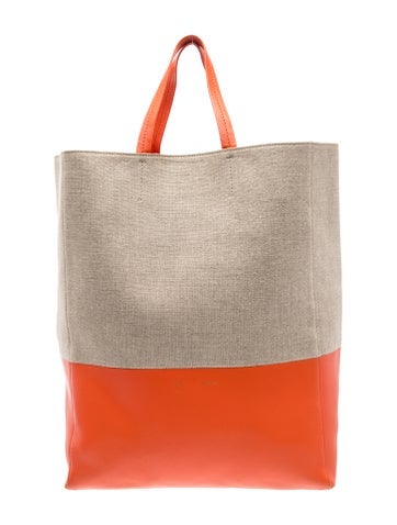 Leather Vertical Cabas