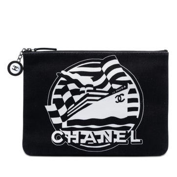 Medium Canvas La Pausa Zip O Case Clutch