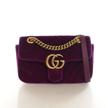 Velvet Marmont Flap Bag Small
