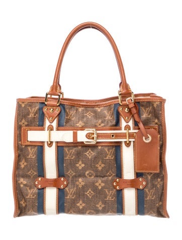 LV Monogram Tisse Sac Rayures GM