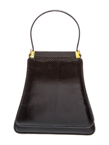 Judith Leiber Leather Top Handle Bag