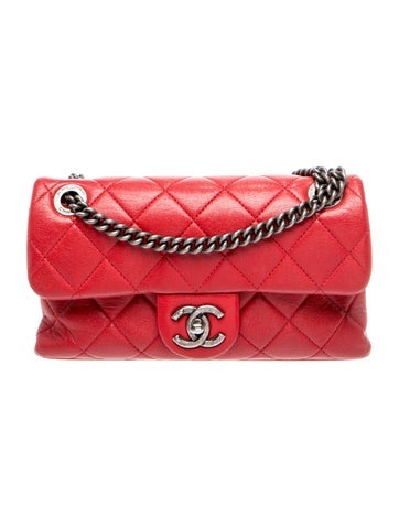 Small Burgundy Rocks Flap Bag