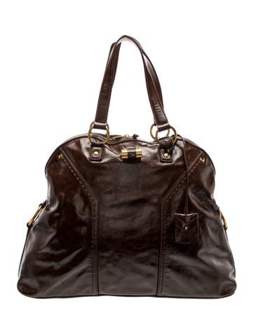 Patent Leather Top Handle Bag