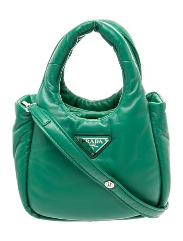 Enameled Metal Triangle Top Handle Bag
