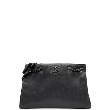 Calfskin Chain Shopping Tote