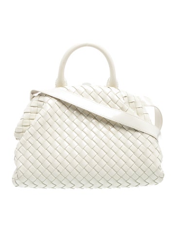 Intrecciato The Handle Small Intrecciato Leather Tote Small