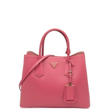 Calfskin Double Saffiano Bag Medium