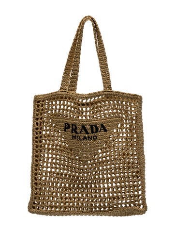 Raffia Grass Crochet Tote Bag