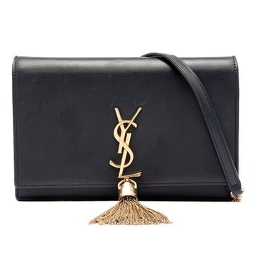 Smooth Calfskin Monogram Kate Tassel Chain Wallet
