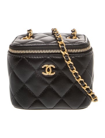 Mini Pearl Crush Vanity Case w/ Chain
