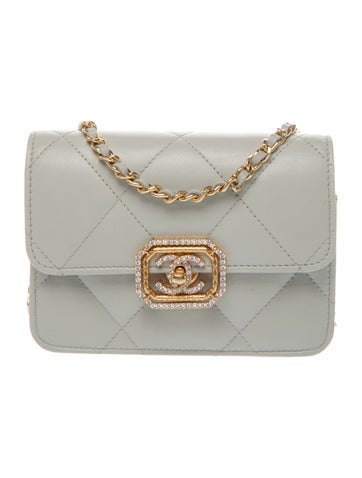 CC Strass Mini Flap Bag