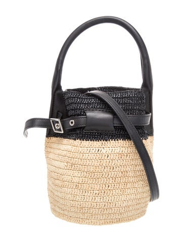 Raffia Big Bucket w/Strap