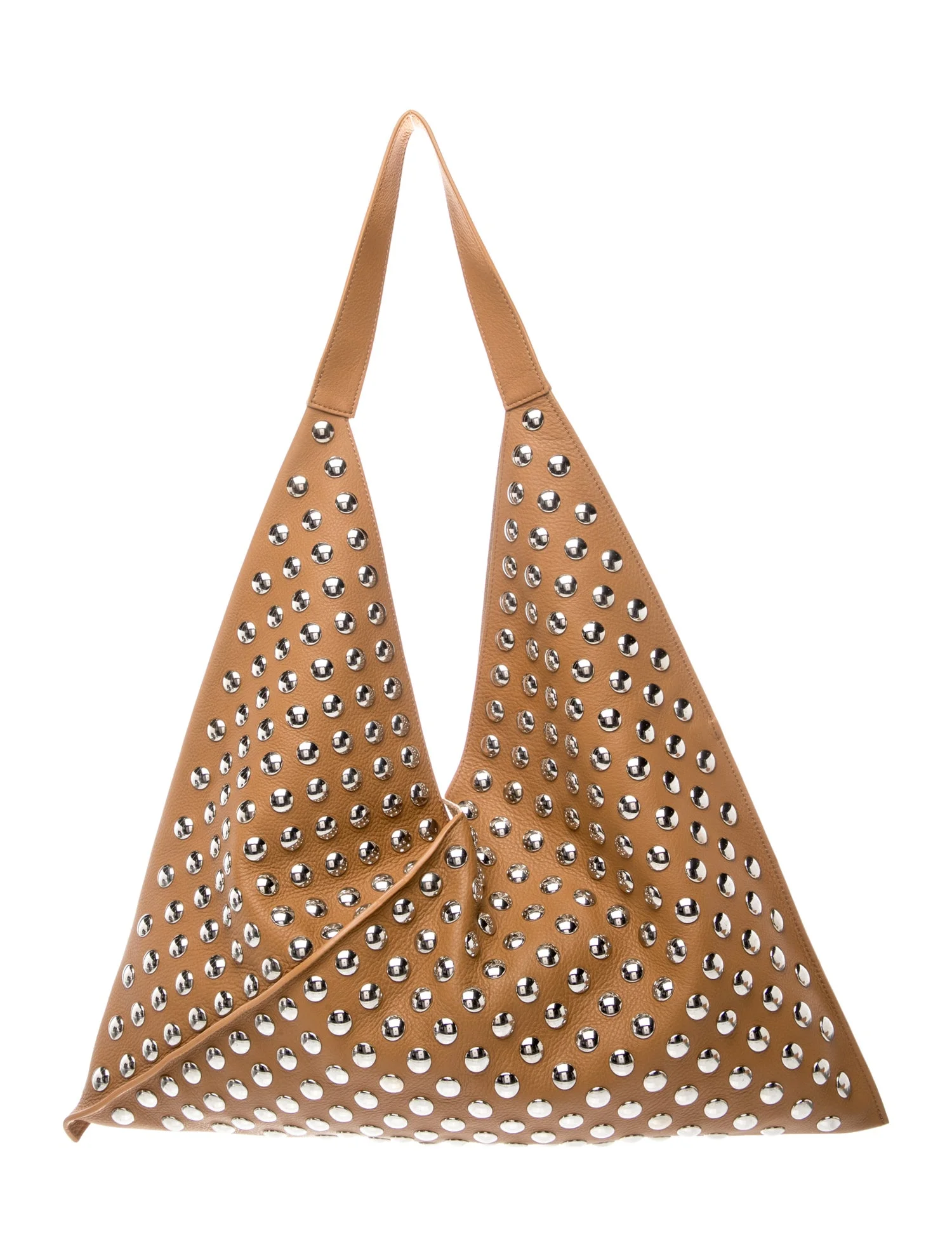 Leather Sara Studded Tote Large