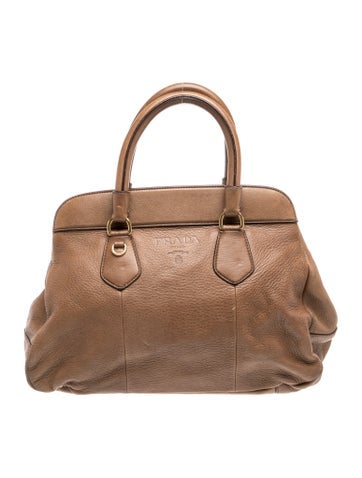Cervo Leather Top Handle Bag Vintage