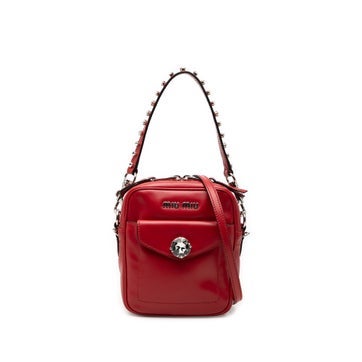 Vitello Soft Crystal Embellished Solitaire Camera Bag
