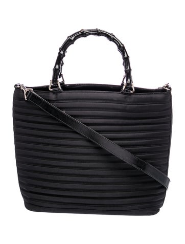 Bamboo Top Handle Bag Vintage