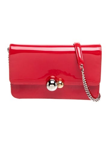 Patent Leather Tribale Wallet On Chain