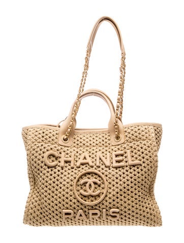 2026 Small Raffia Deauville Shopping Bag