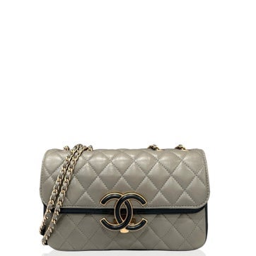 Goat Leather CC Chic Flap Bag Small