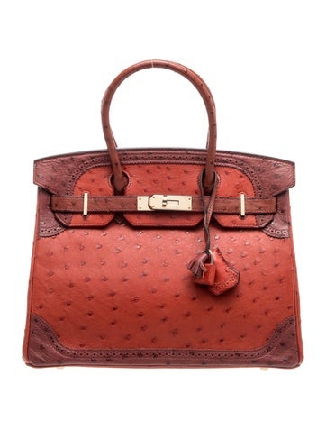 Ostrich Ghillies Birkin 30