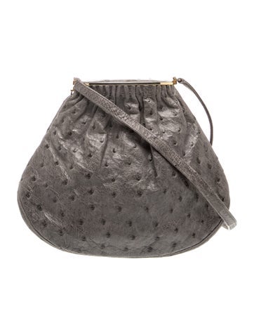 Ostrich Crossbody Bag