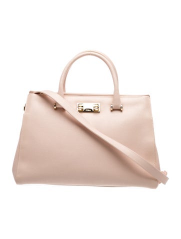 Leather Top Handle Bag