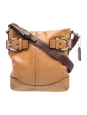 Leather Soho Slim Buckle Duffle