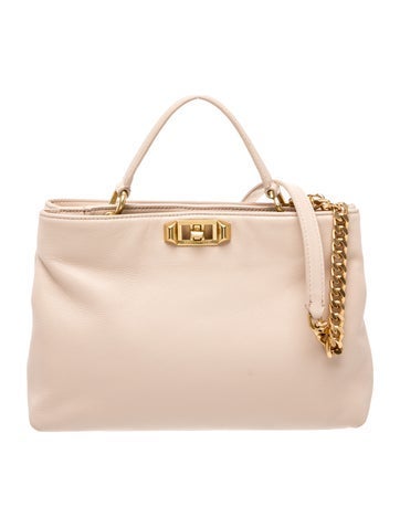 Leather Top Handle Bag